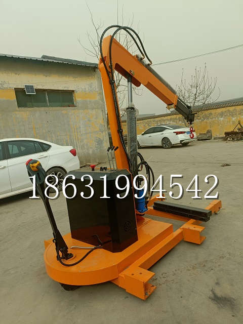 娄烦县自卸车厢随车吊 自制轮式四不像起重机 四驱平板吊 5吨 贵盛